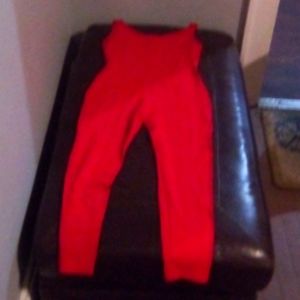 Red body suit